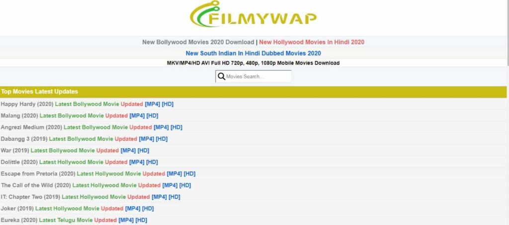 Filmywap 2021: Latest Bollywood Hindi Movies Download